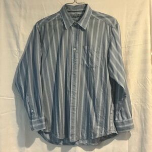 Classic Blue Striped Men's Shirt